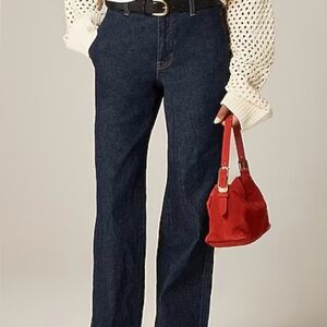 J. Crew Dark Blue Straight wide leg Jean size 28
